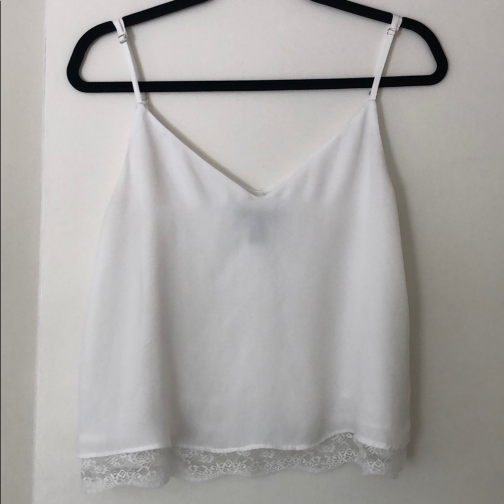 Forever 21 White Blouse Tank